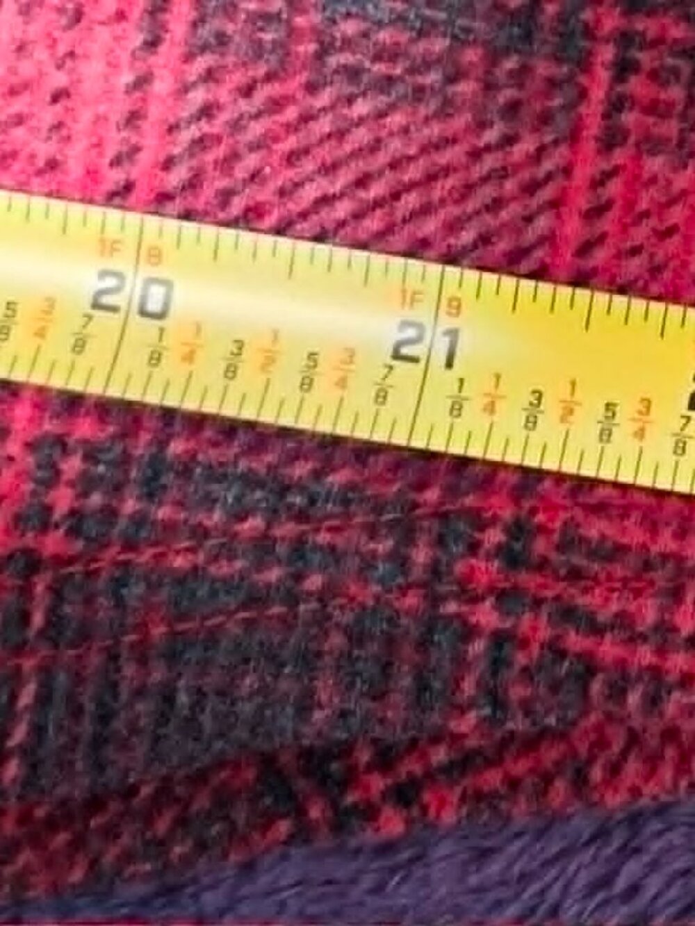 Red Checkered Long Sleeve Shirt by Terra & Sky No Call Outs - Picture 5 of 8